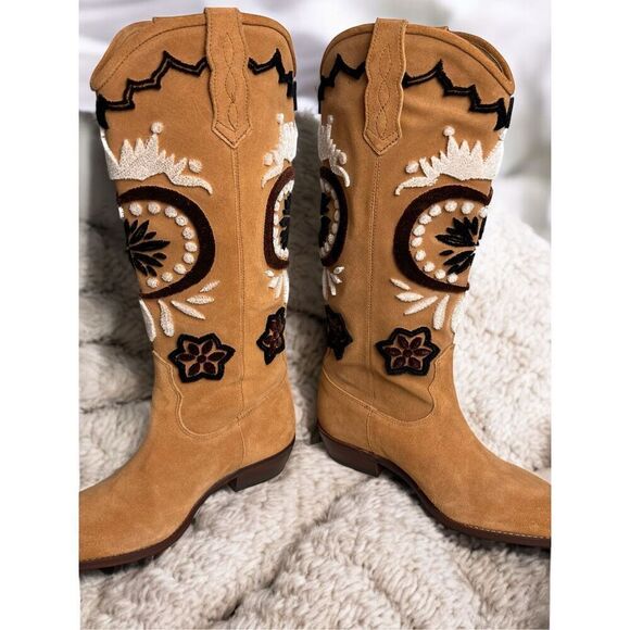 Free People Roundhouse Stitch Boot 36.5 Size 6.5 - Picture 5 of 11